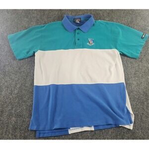 Vintage US Open 1996 Oakland Hills Golf Polo Shirt XL Colorblock Cotton Mens